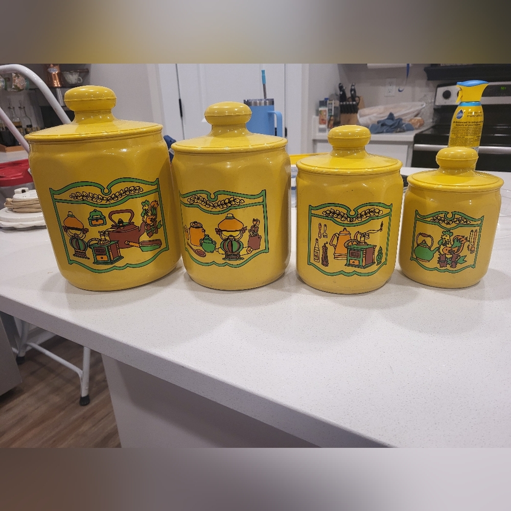 Vintage kitchen canisters